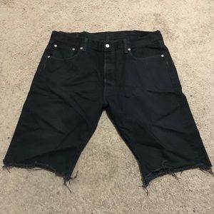 Black 501 Levi’s Cutoff Shorts